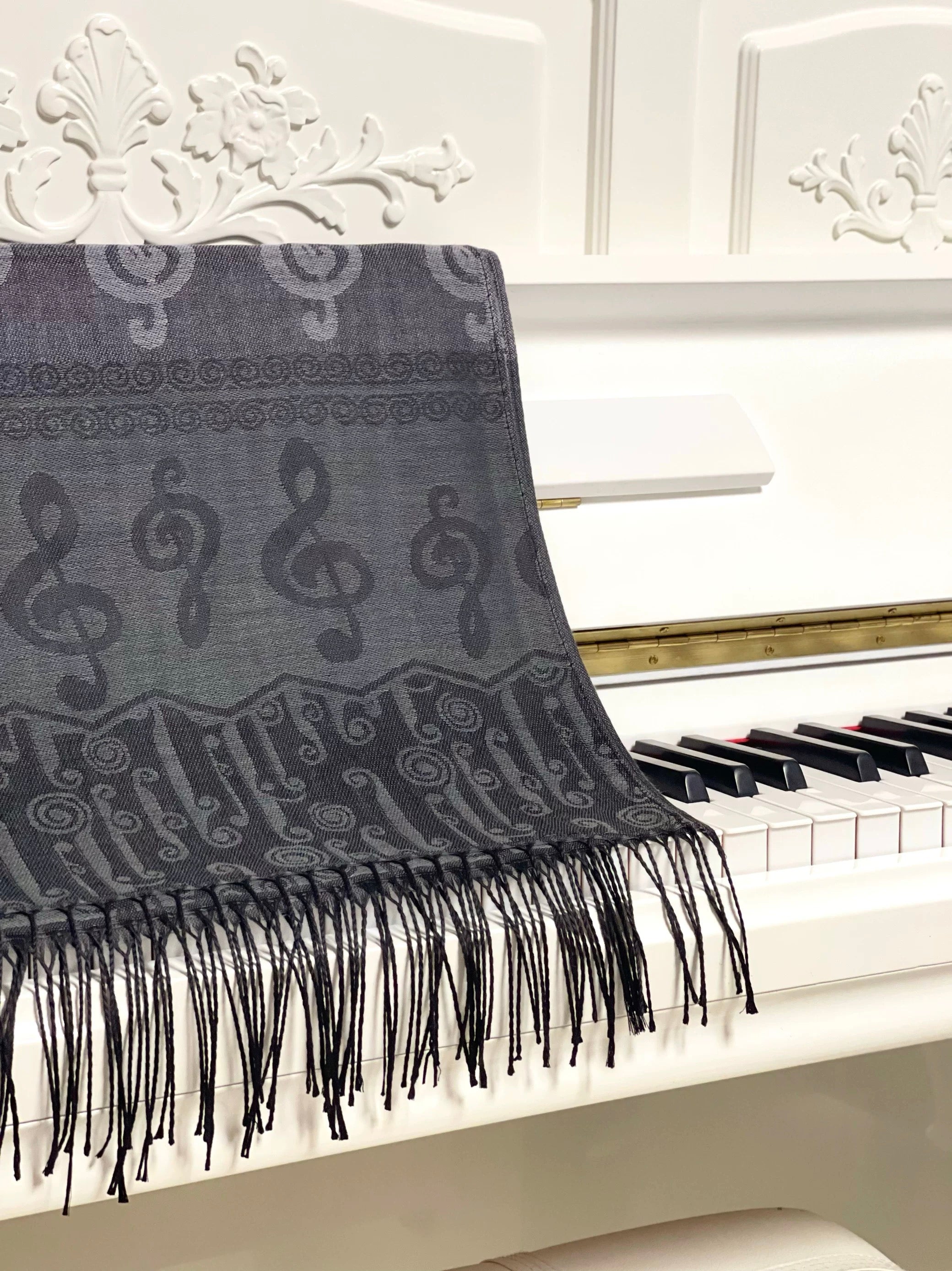 Treble Clef Winter Scarf