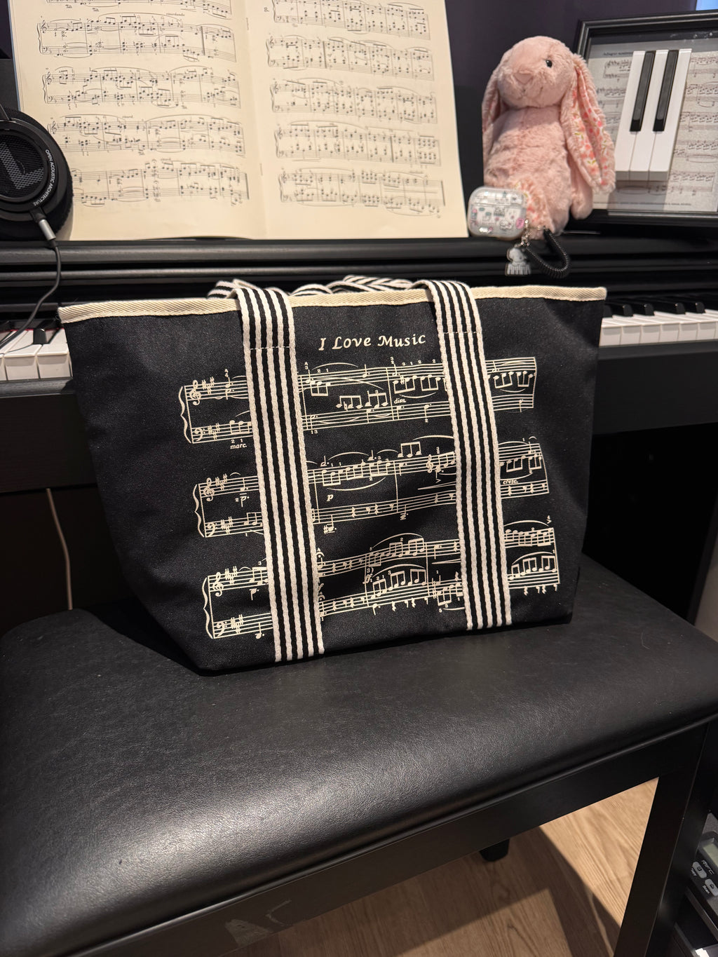 Music Sheet Tote Bag