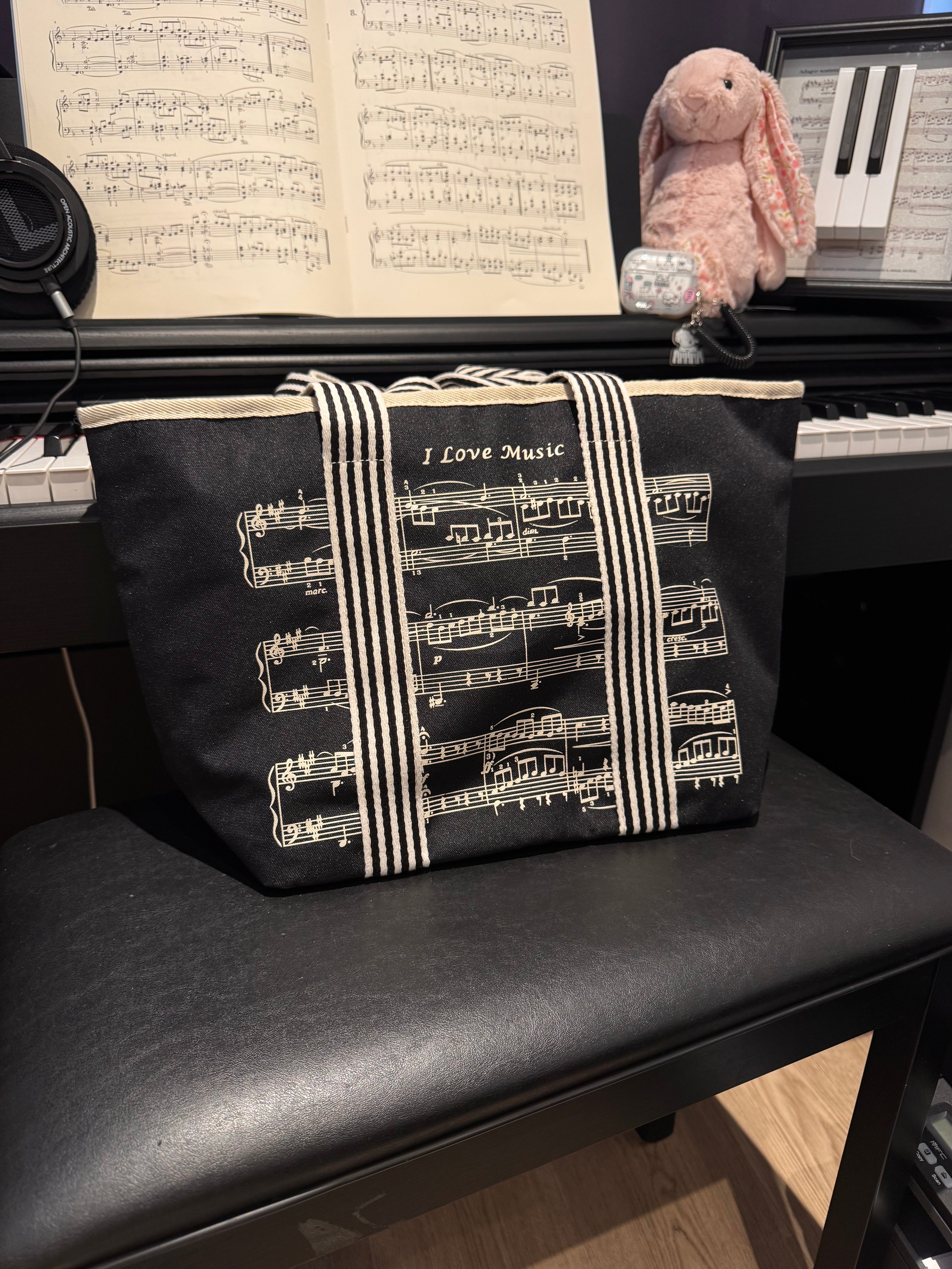 Music Sheet Tote Bag
