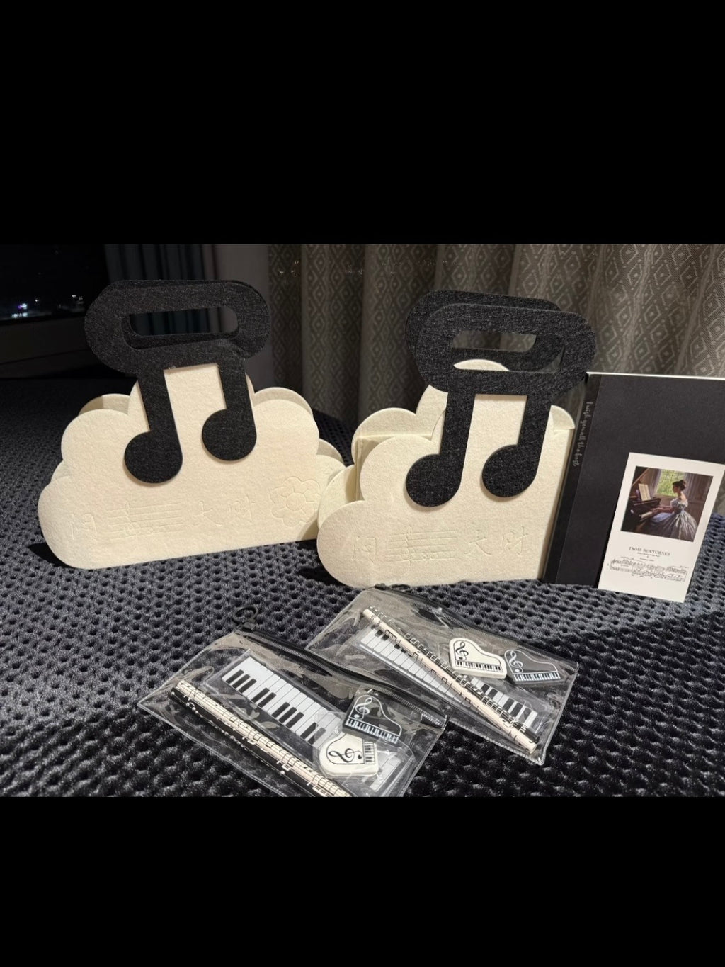 Cloud Felt Piano Gift Bag (Custom orders available)